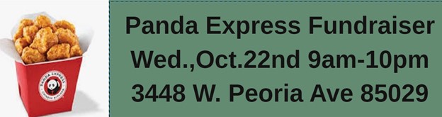  Panda Express fundraiser for Palo Verde PTO