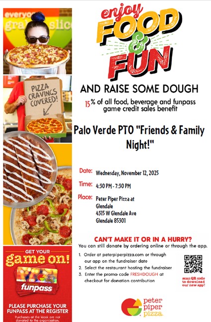  Peter Piper Pizza Fundraiser  