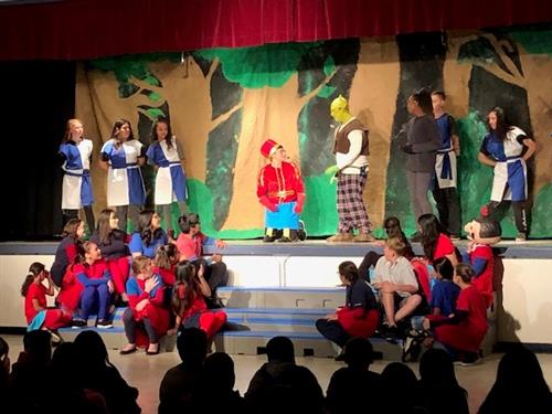 shrek the musical performed by  students