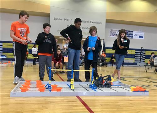 robotics club at a tournament
