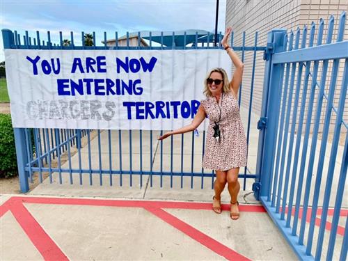 you are now entering chargers territory sign