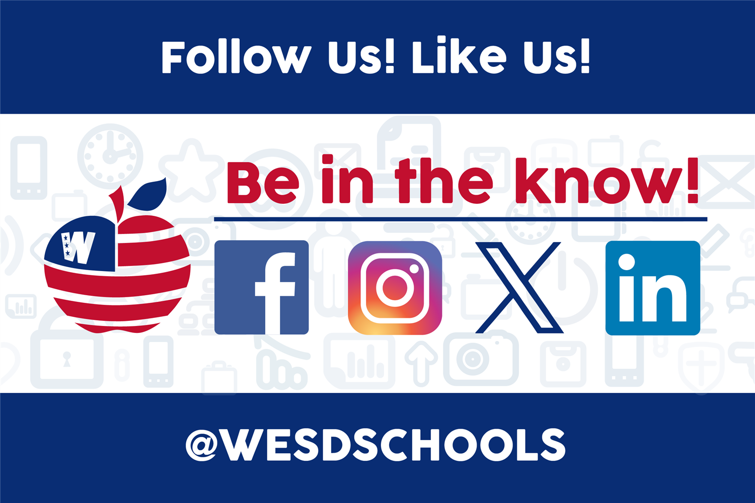 Be In The Know and Social Media Logos