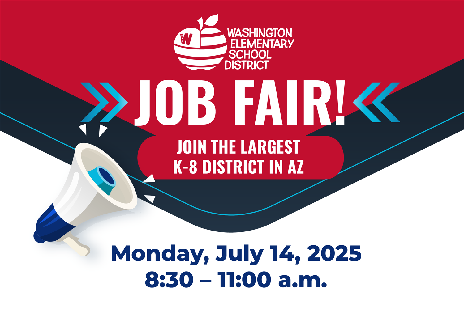  WESD July 14, 2025 Job Fair graphic