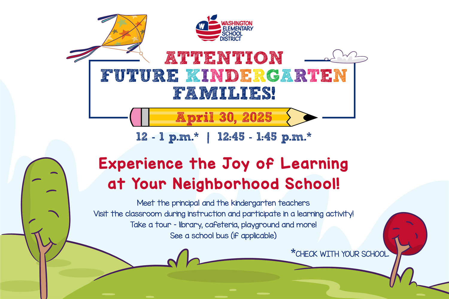  Joy of Learning Kindergarten Event graphic 