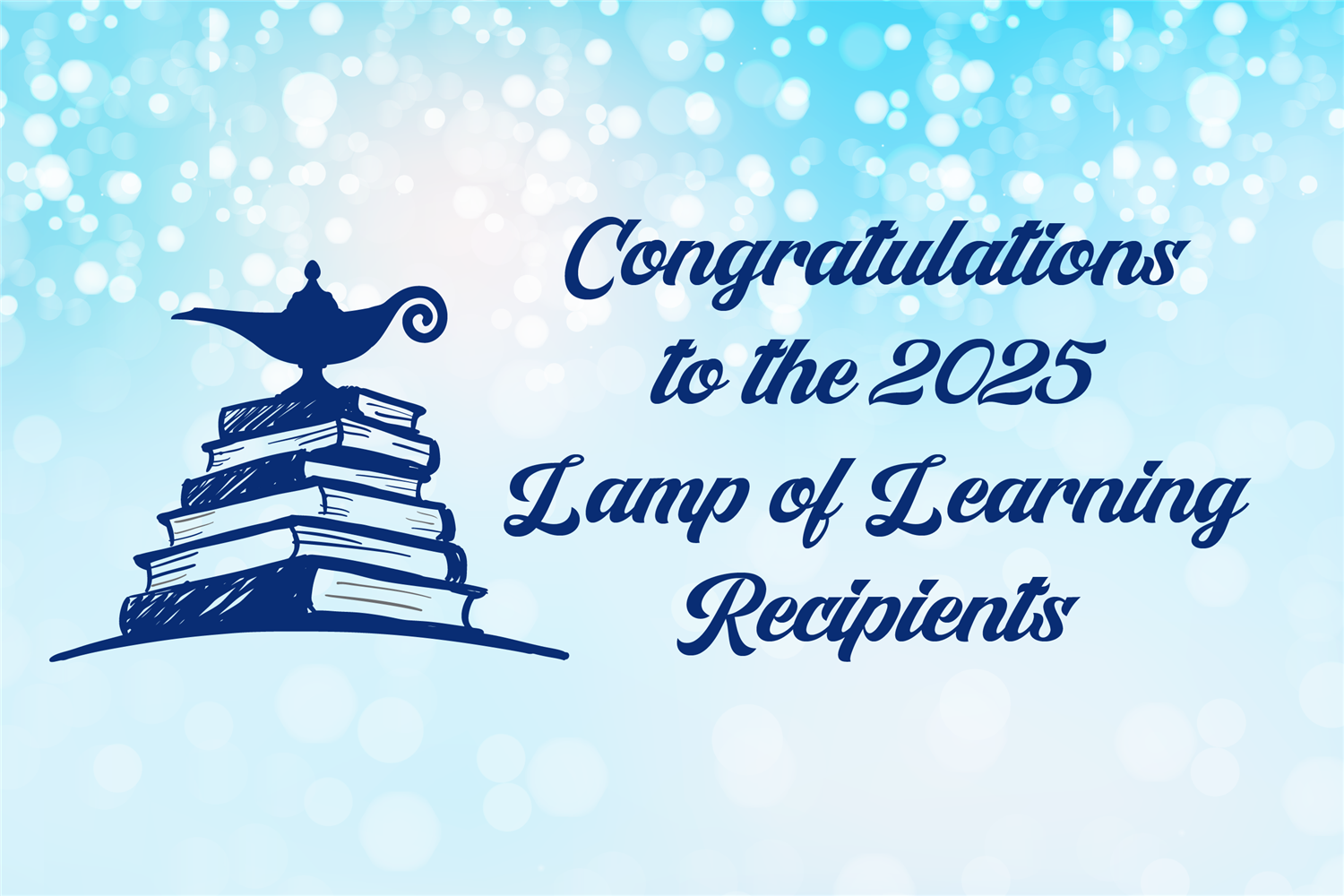  WESD 2025 Lamp of Learning Recipients graphic