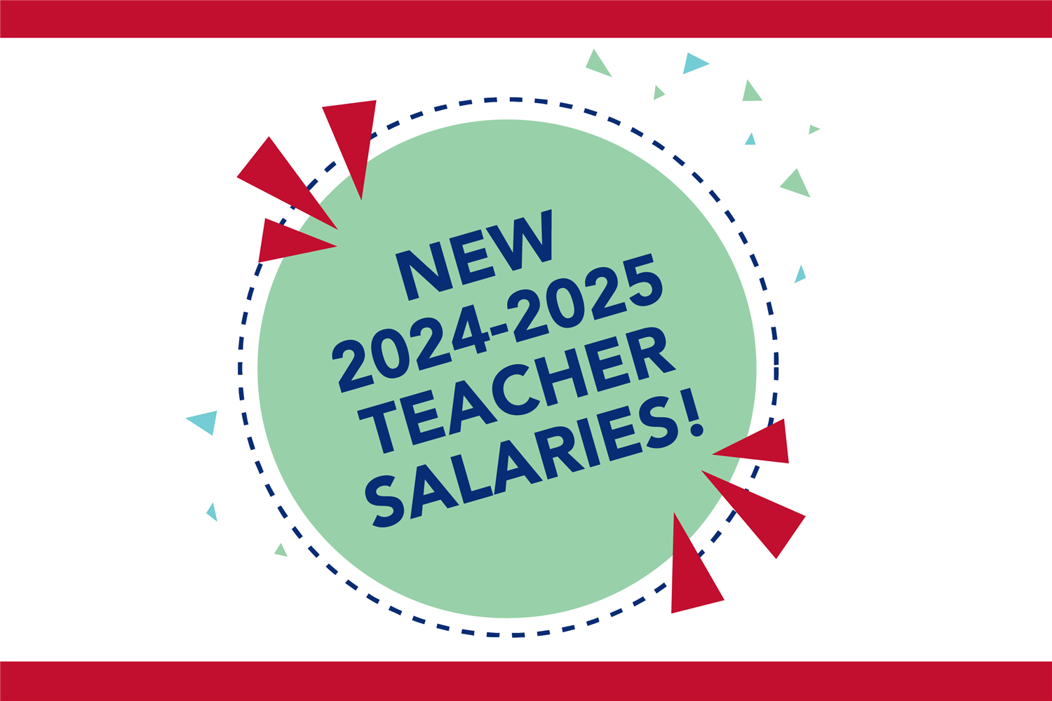  New Teacher Salaries graphic