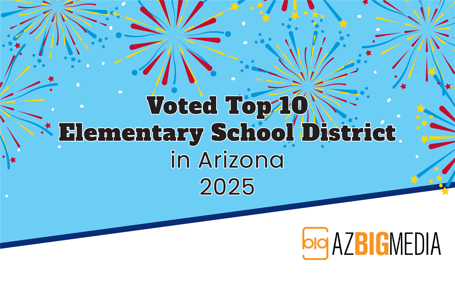  WESD Voted Top 10 Elementary School District in Arizona for 2025 By AZ Big Media graphic