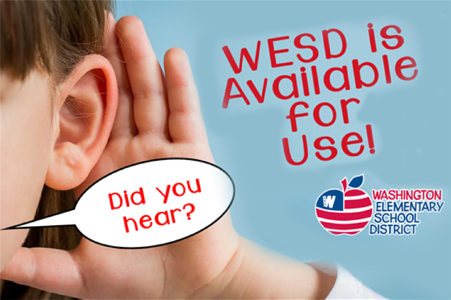  WESD is Available to Rent