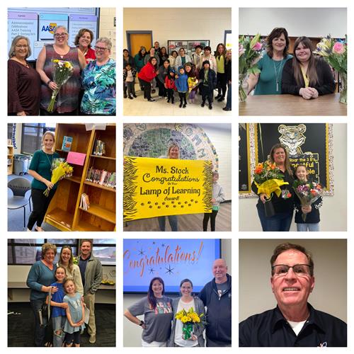 WESD 2025 Lamp of Learning recipients collage 2