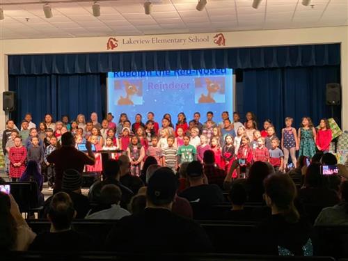 students performing a concert