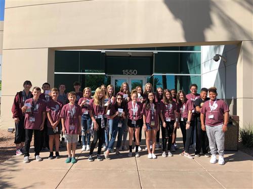 Mountain sky econ club on a field trip