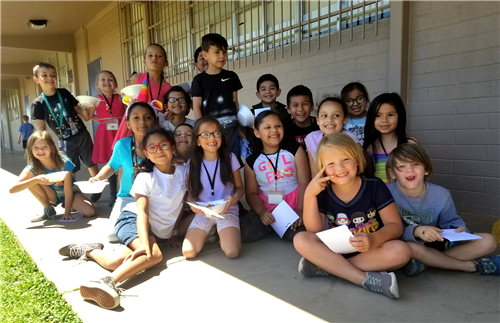 a group of students smilies