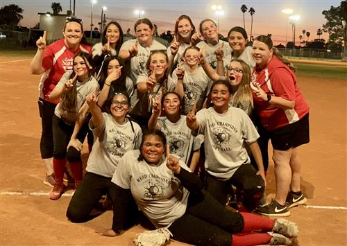 2022-23 Middle School Girls Softball Champions - Desert Foothills