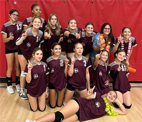 2023-24 Middle School 7th grade girls Volleyball Champions - Mountain Sky
