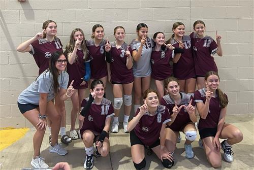 2024-25 Middle School 7th Grade girls Volleyball Champions  - Mountain Sky